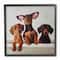 Stupell Industries Dachshunds in the Tub Wall Art in Black Frame